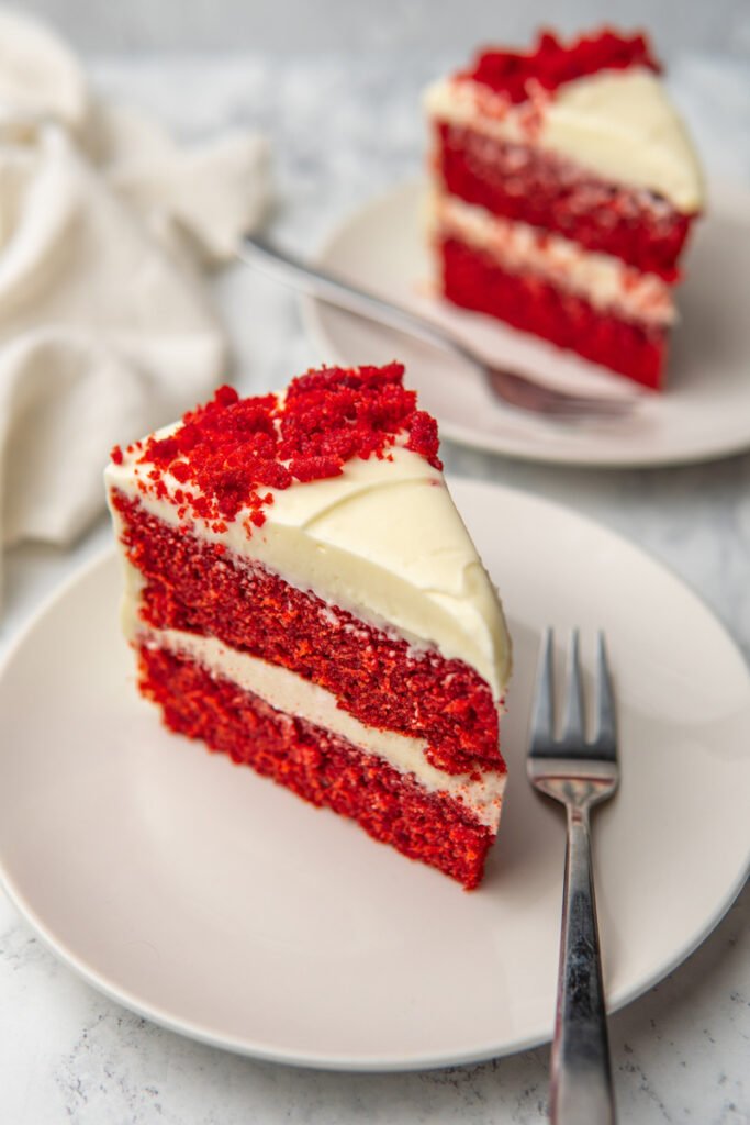 Red Velvet Cake with cream cheese frosting