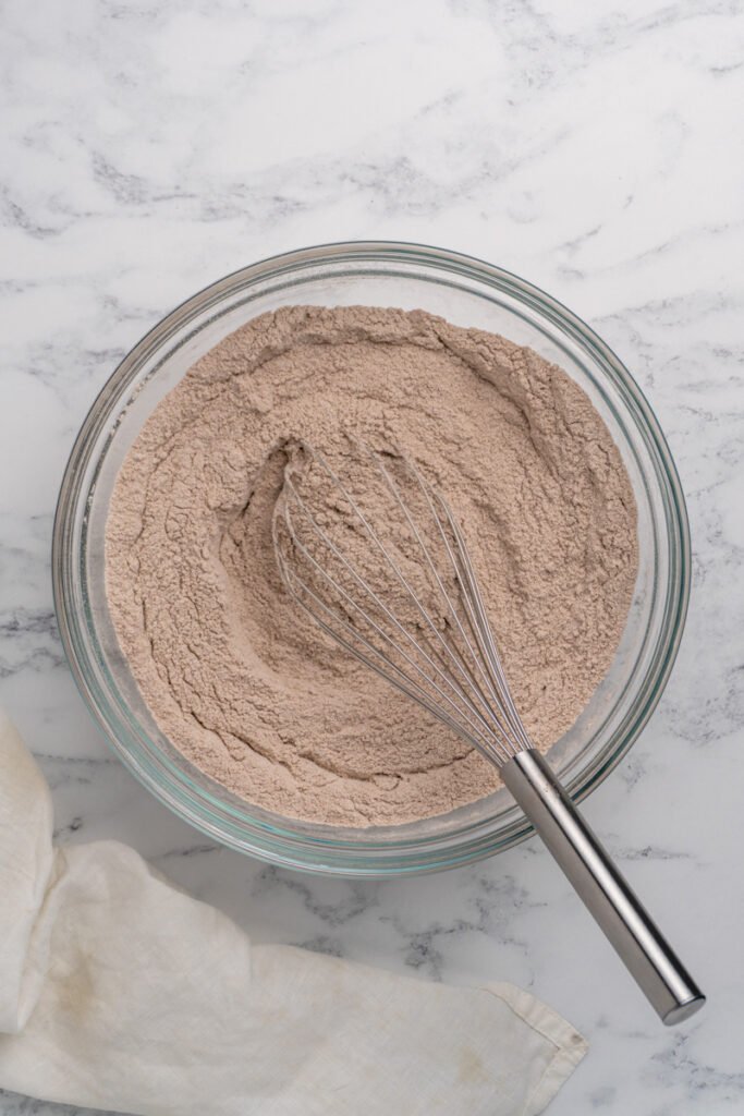 dry ingredients for a cake