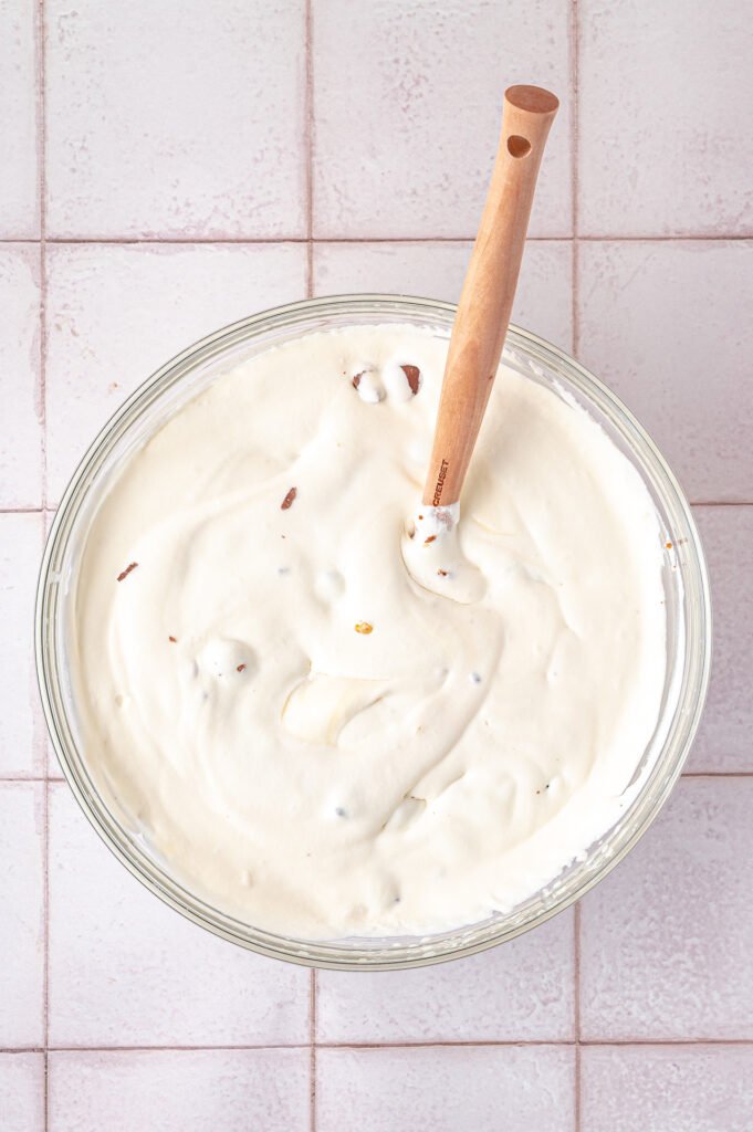 homemade ice cream in a bowl