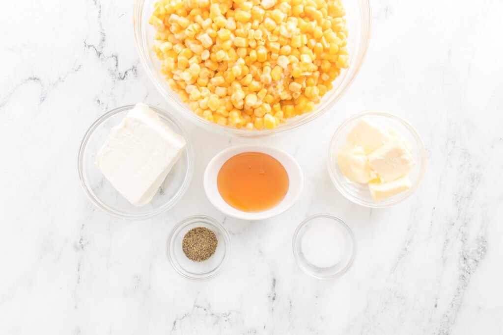 ingredient shot for creamed corn