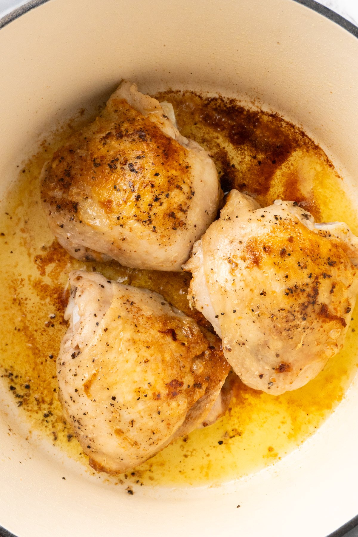 Chicken Thighs in a Dutch Oven