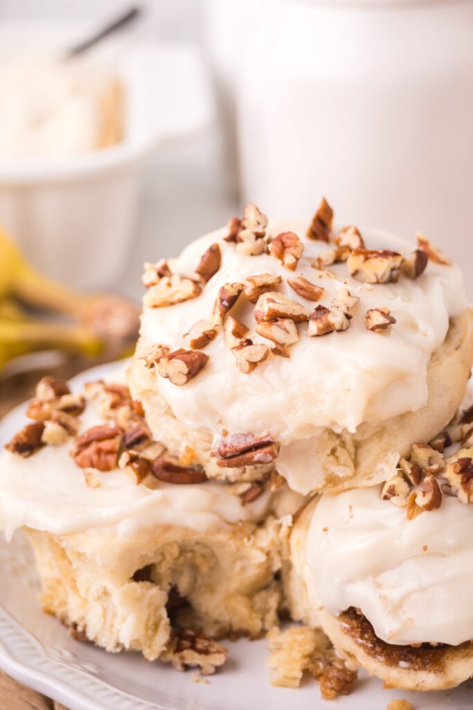 Banana bread cinnamon Rolls