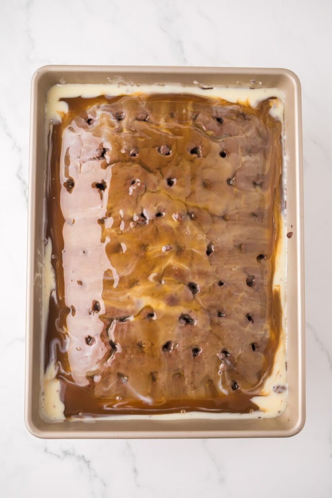 cake in a sheet pan