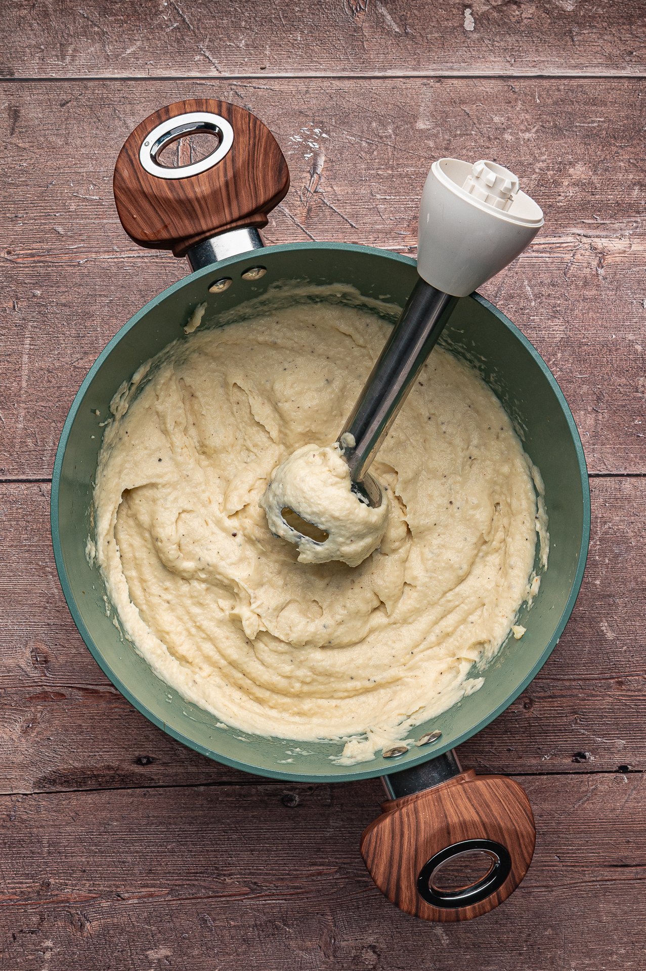 Blended mashed parsnips